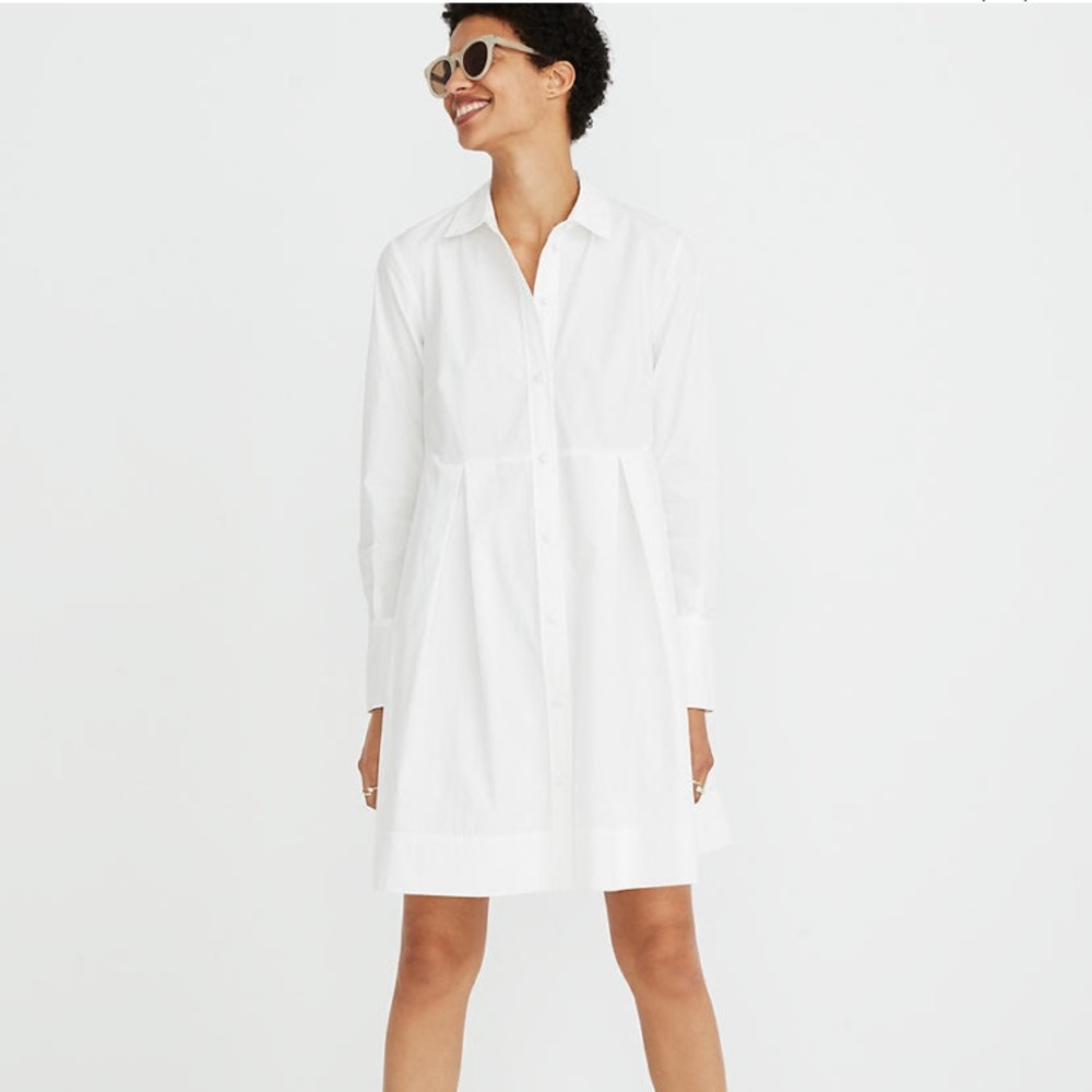 NWT Madewell Box Pleat Shirtdress